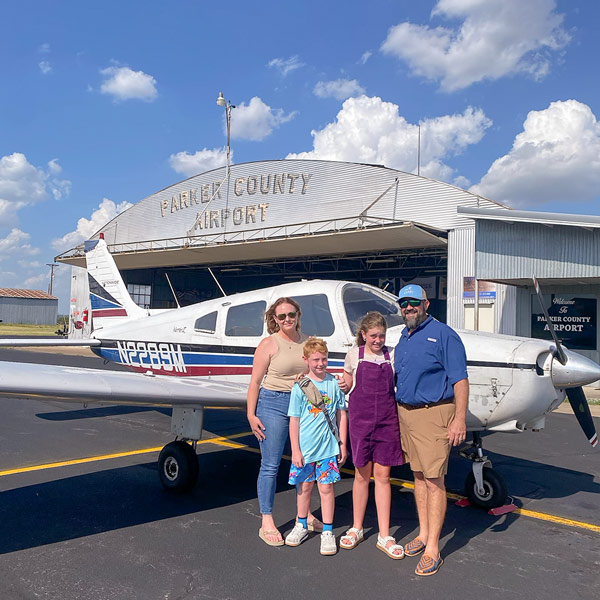Bud Morgan and family of Gardner Septic Tank Service in Weatherford, Texas