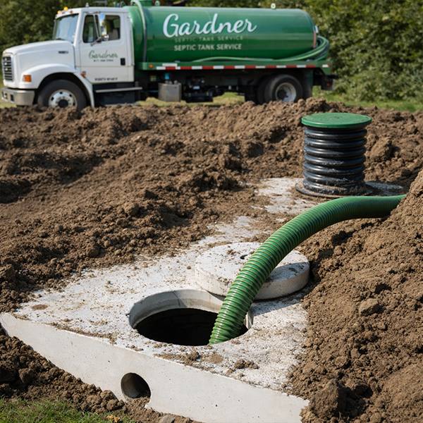 Conventional septic system pumping and troubleshooting