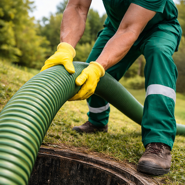 Septic tank pumping and cleaning service